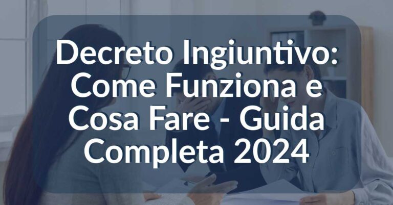 decreto ingiuntivo