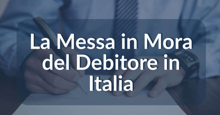 messa in mora del debitore