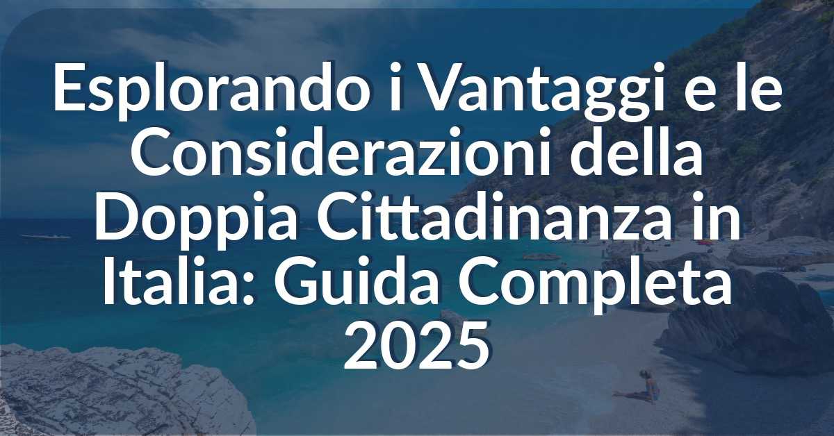doppia cittadinanza