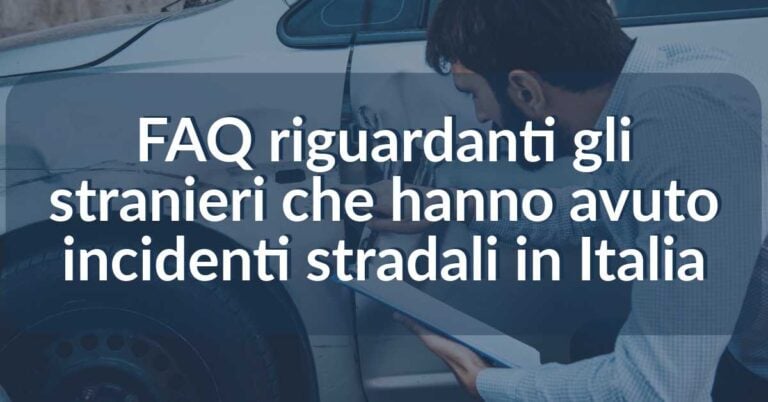 incidente stradale in italia