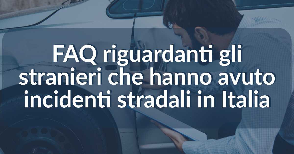 incidente stradale in italia