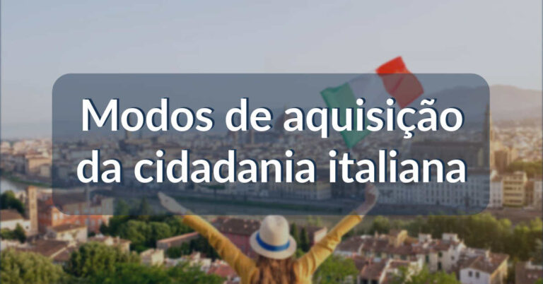 aquisição da cidadania italiana
