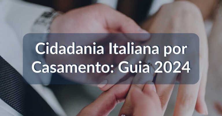 cidadania italiana por casamento