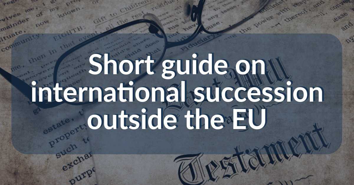 international succession outside the EU